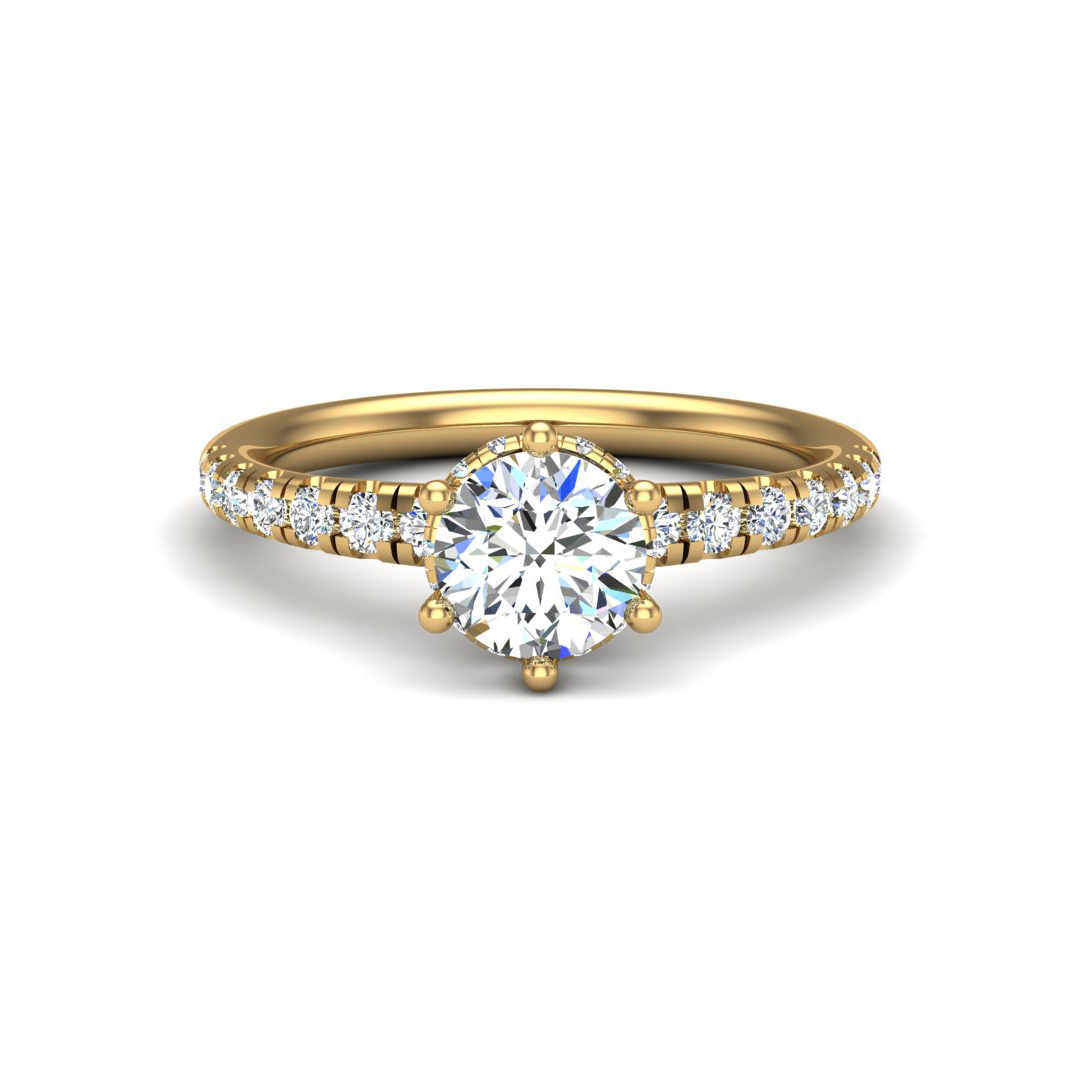 Lainey Halo Engagement Ring